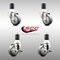 Service Caster 3 Inch 316SS Thermoplastic Rubber Swivel 1-7/8 Inch Stem Caster Brake SCC, 2PK SCC-SS316EX20S314-TPRB-2-TLB-2-178 - alternate 4